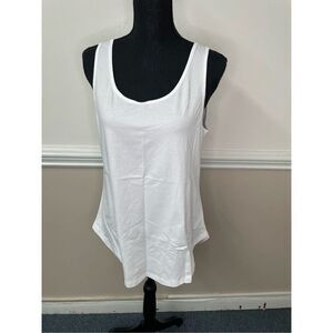 NWT OMSJ White Sleeveless Tank Top Size Large